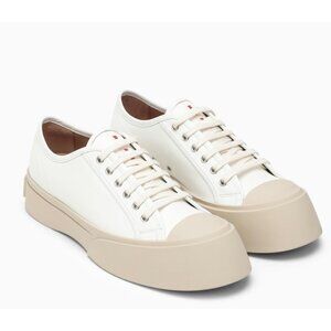 Marni Pablo Nappa Lace-up Sneakers White EU38 P2722-00W01